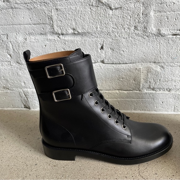 NIB Gianvito Rossi La Garde Black Leather Boots - Picture 11 of 13